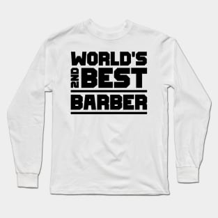2nd best barber Long Sleeve T-Shirt